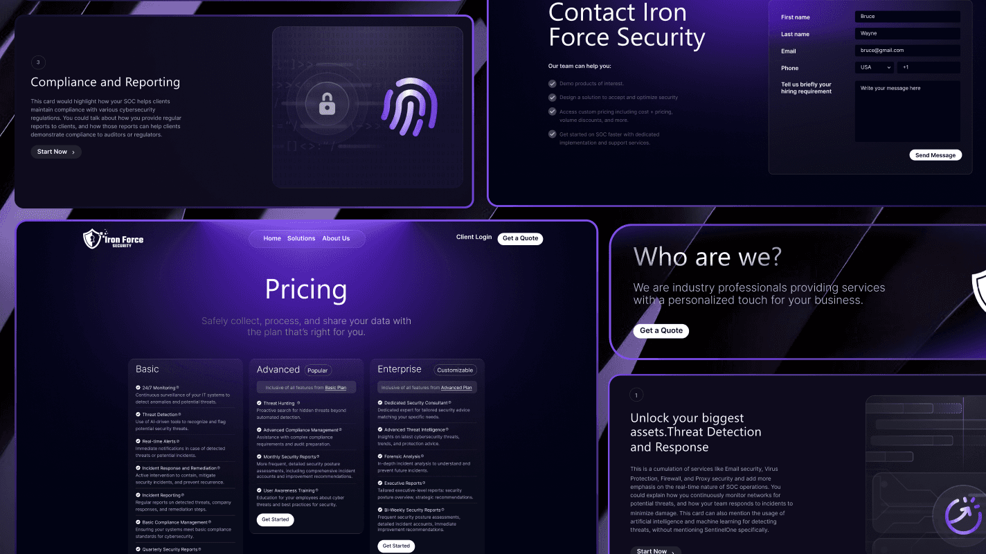 Iron Force Security project overview