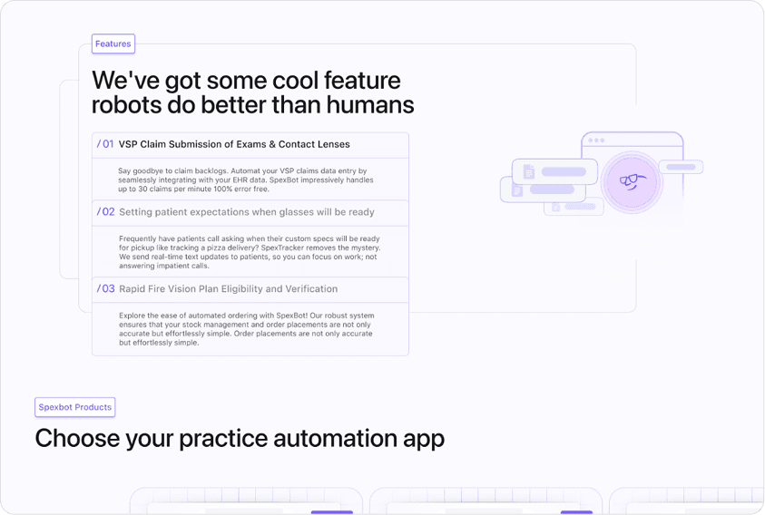 SpexBot selected interface screen 2